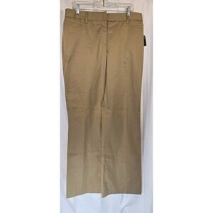 NWT Liz Claiborne Sloane‎ Beige Chino Khaki Dress Pants Size 12